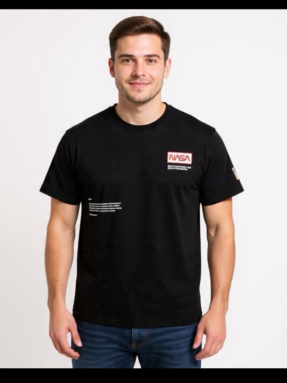Divided NASA Worm Logo Tee Mens L